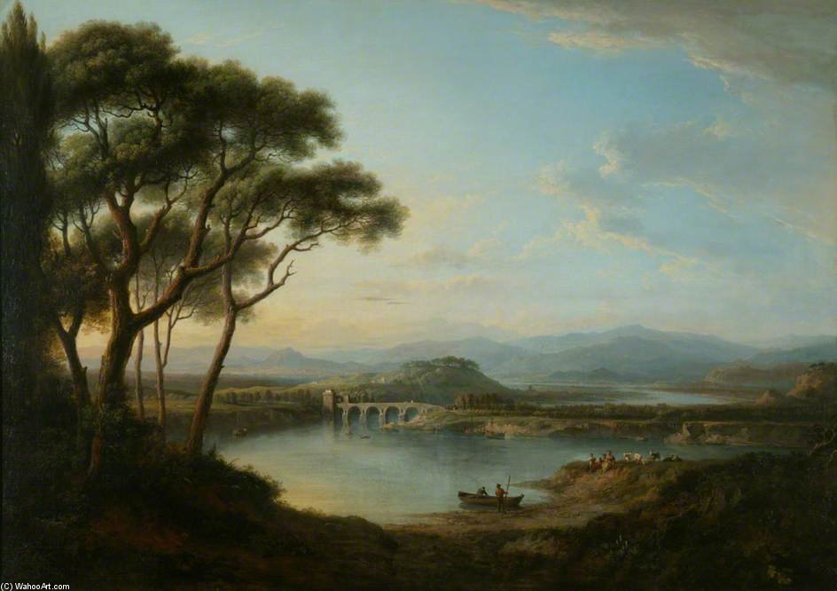 View Of The Ponte Molle, On The Sylvan Side Of Rome — Alexander Nasmyth