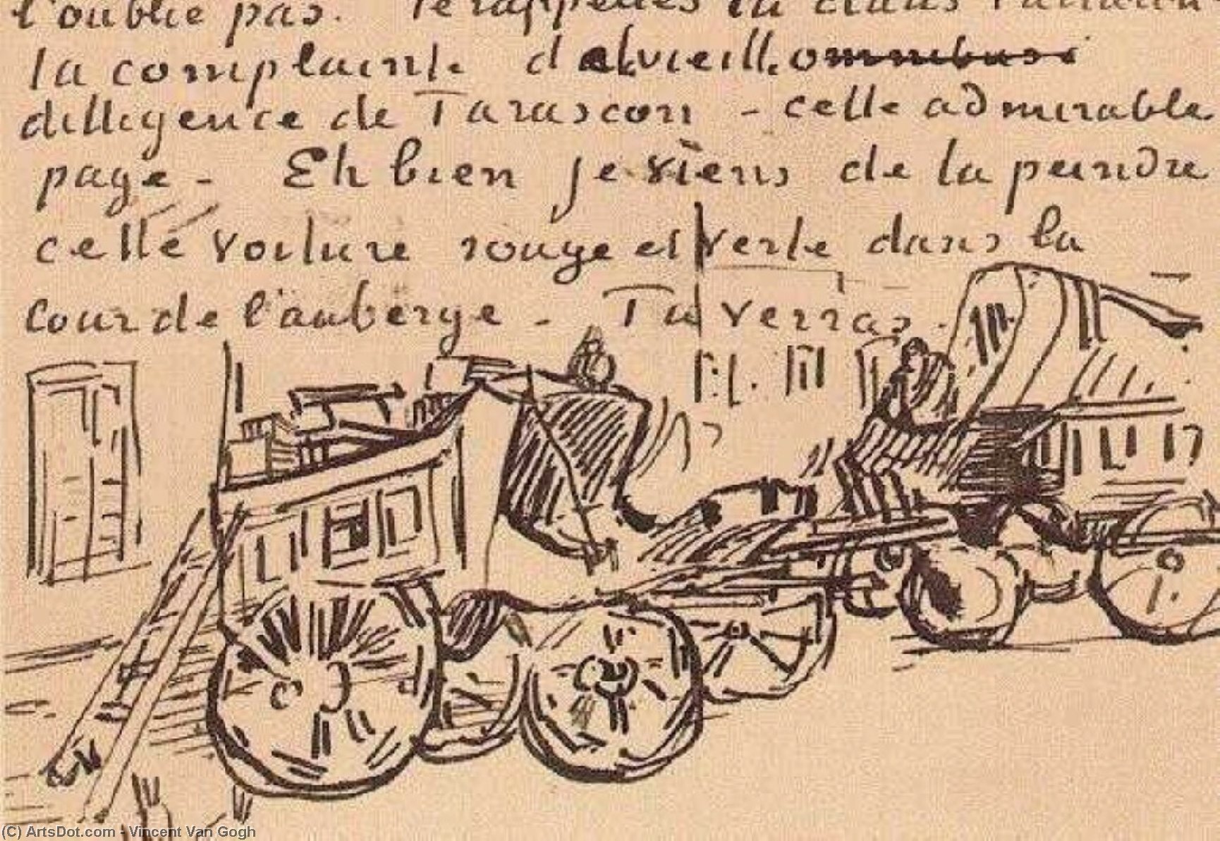 Tarascon Stagecoach, Die — Vincent Willem Van Gogh