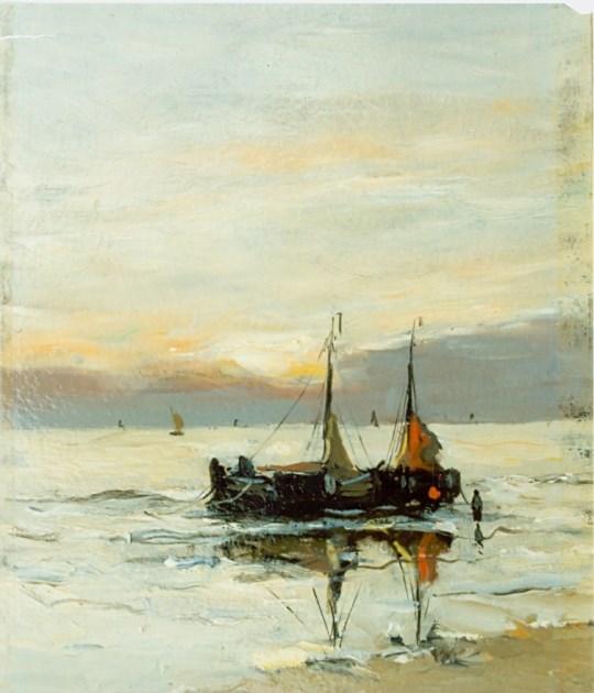 Bomschuiten Op Het Strand — Gerhard Morgenstjerne Munthe