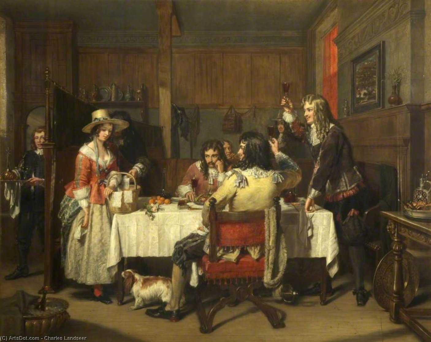 Nell Gwynn At The Tavern — Charles Landseer