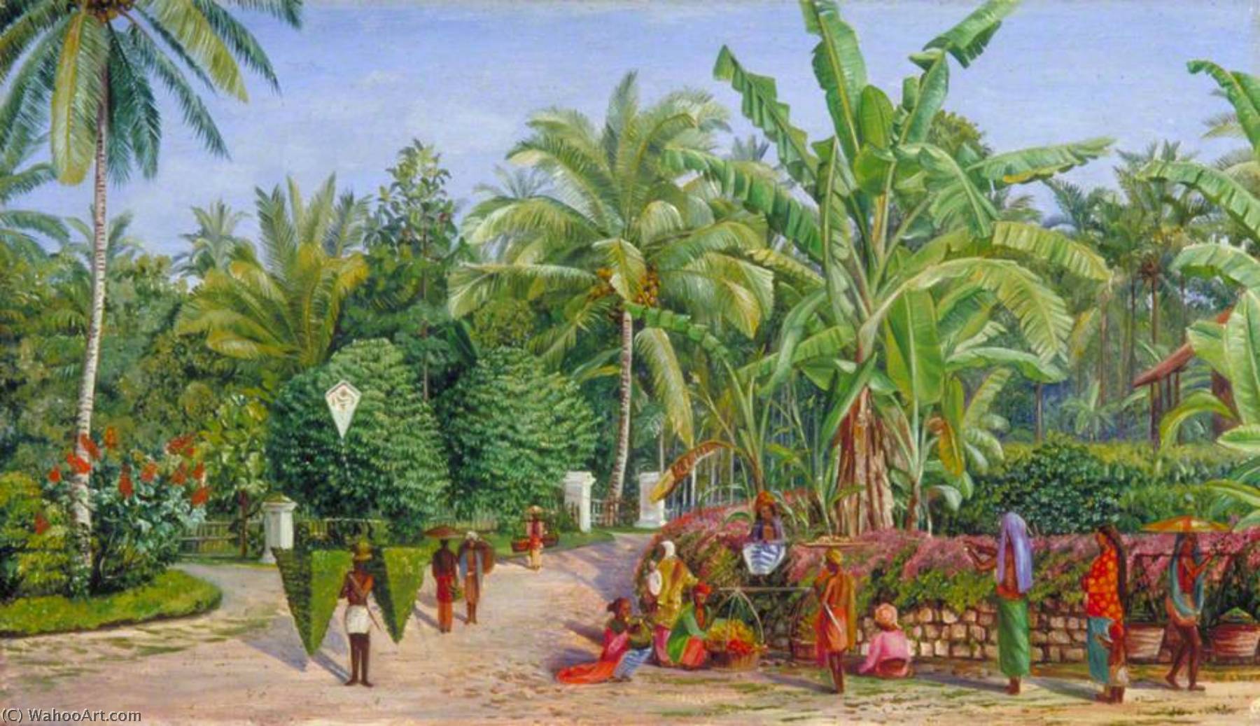 View From The Artist's Window At Buitenzorg, Java — Marijana Nort