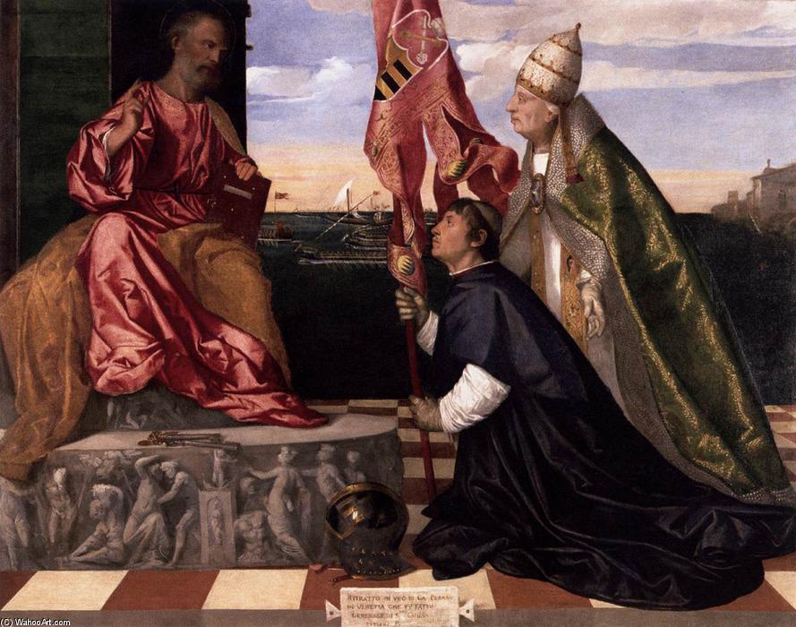 Pope Alexander Vi Presenting Jacopo Pesaro To St Peter — Titian