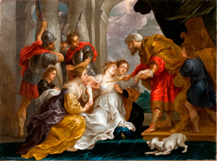 Esther Presents Herself At The Palace — Willem Van Herp