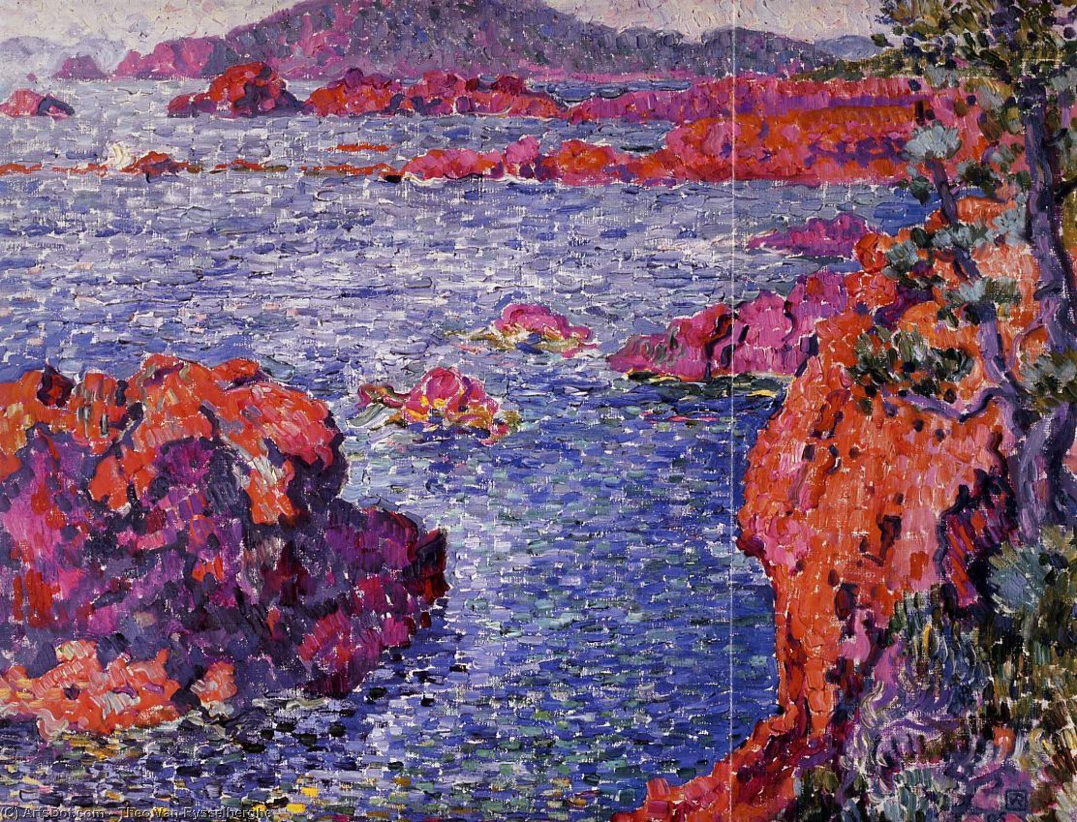 Rocks At Antheor — Theo Van Rysselberghe