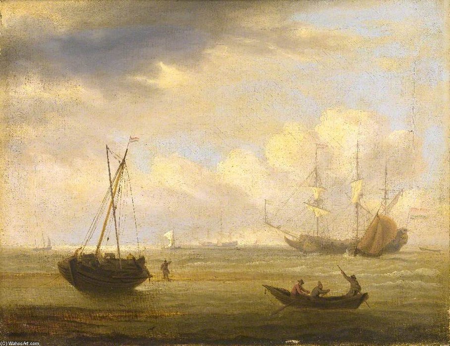 A View Off The Coast Of France — Thomas Luny