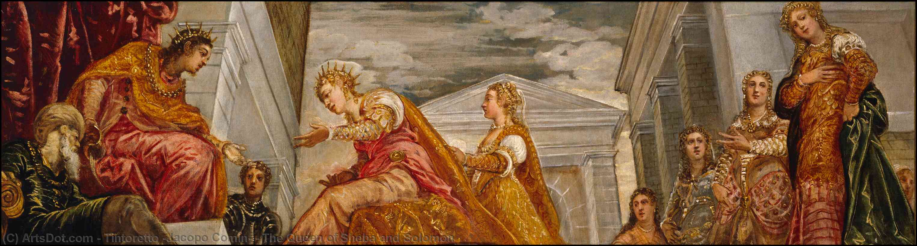 The Queen Of Sheba And Solomon — Jacopo Tintoretto