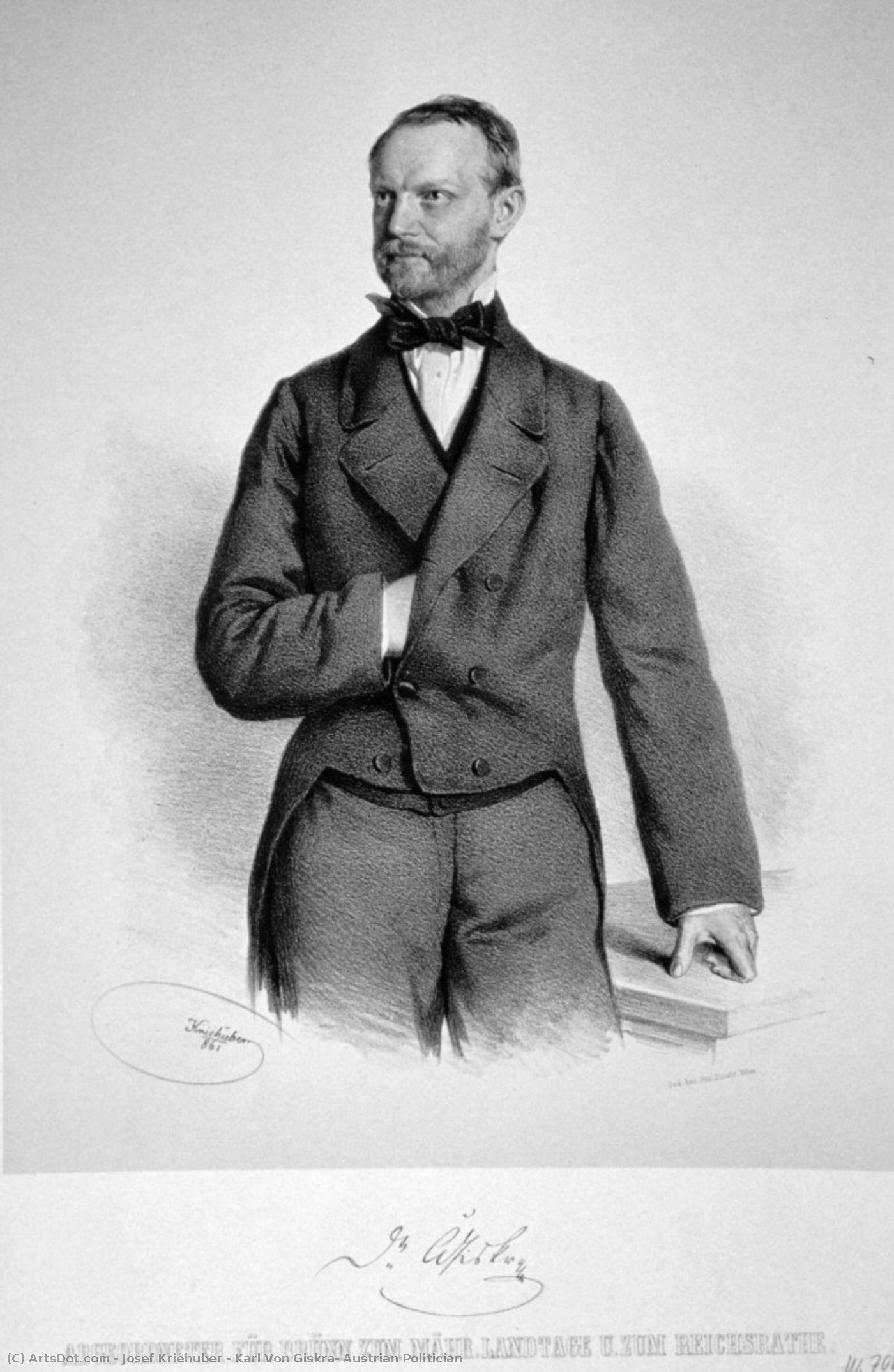 Karl Von Giskra, Austrian Politician — Josef Kriehuber