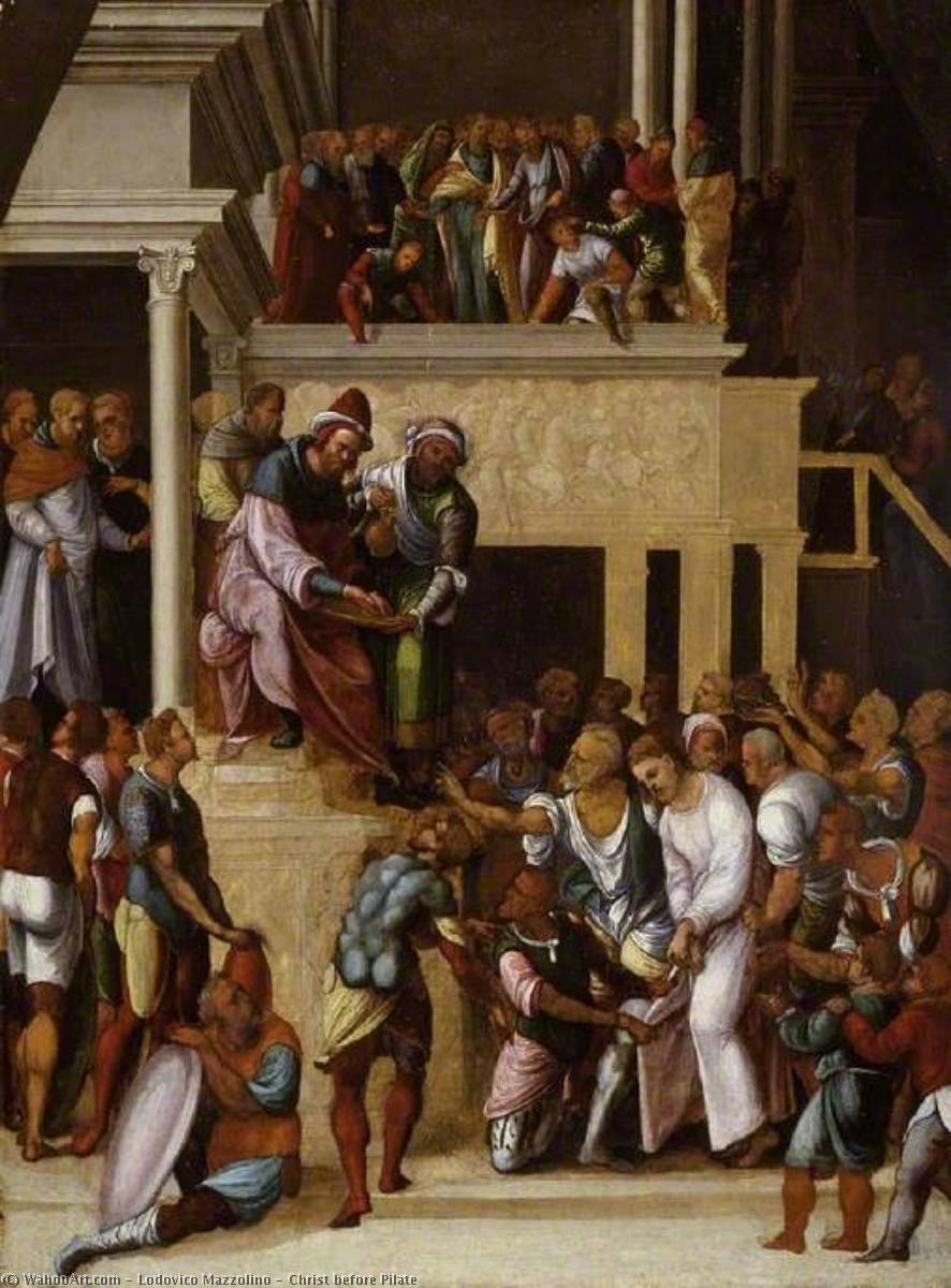 Christ Before Pilate — Lodovico Mazzolino