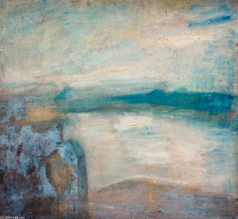 Dieppe Harbour From The Falaises — Ambrose Mcevoy