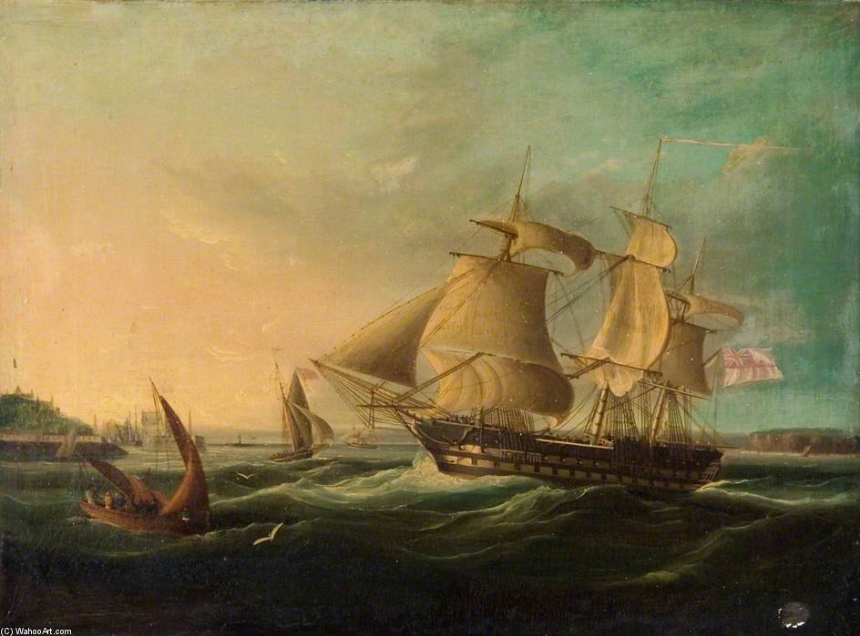 Shipping Off The Coast — Thomas Buttersworth
