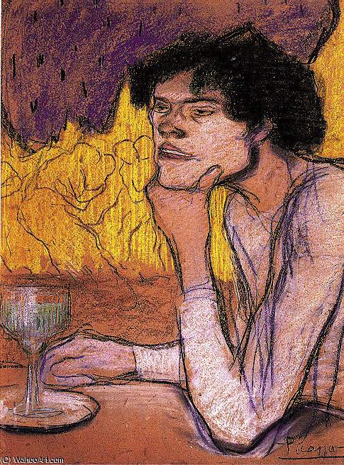 Femme Dans Un Cafe — Pablo Picasso