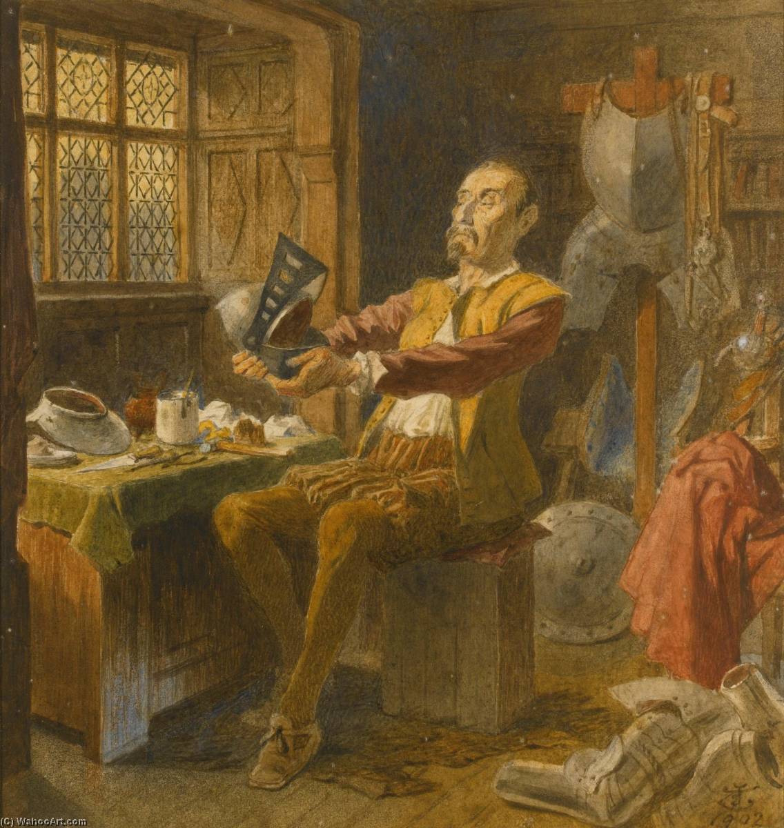Two Watercolours, Comprising — Джон Тённил