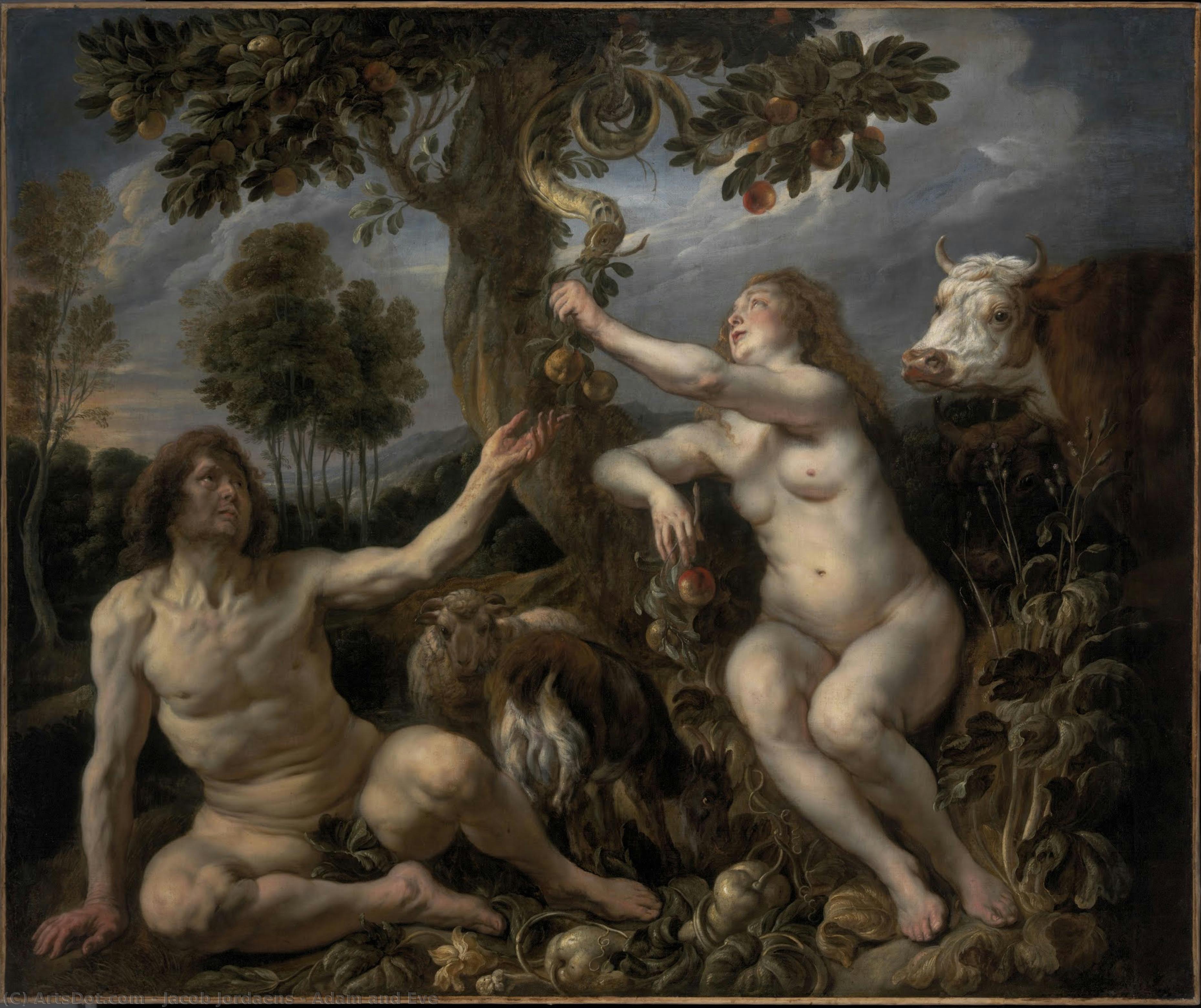 Adam And Eve — Якоб Йордаенс