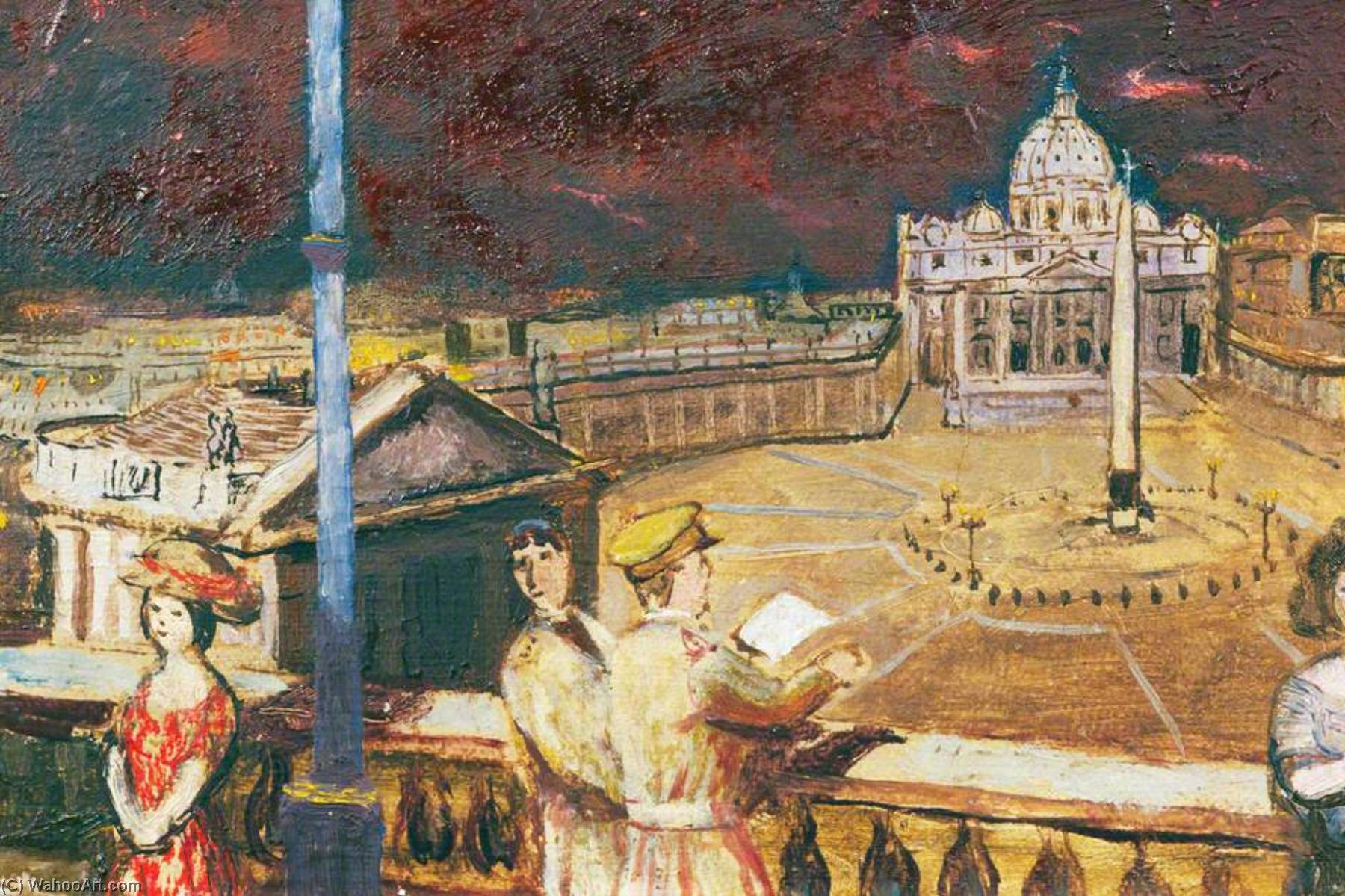 Between Two Fires A Dream (st Peter's, Rome) — Carel Victor Morlais Weight