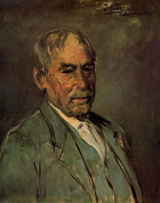 Portrait Of The Gardener D. Simon Giner Peris — Ignacio Pinazo Camarlench