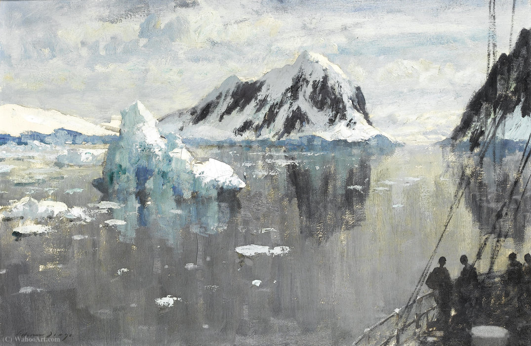 Entering The Lemaire Channel, Antarctica, 2 January (1957) — Edward Seago