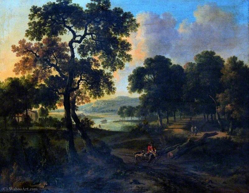 Landscape With A Hunter — Йоханнес Лингельбах