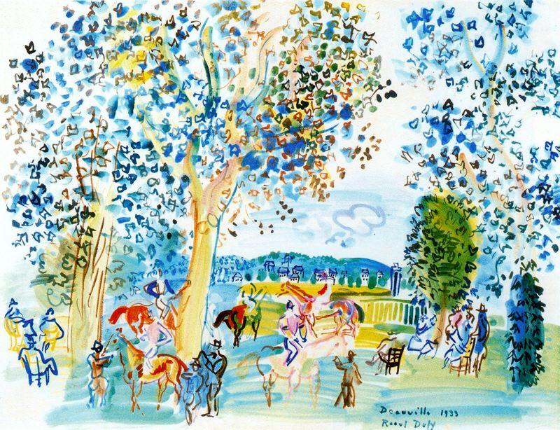 Paddock En Deauville — Raoul Dufy