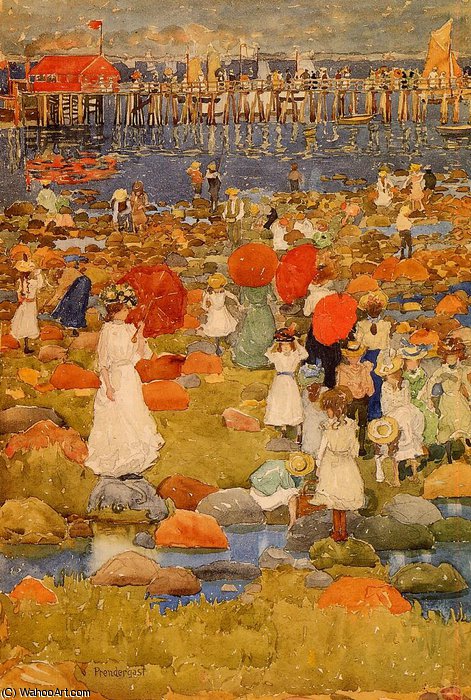 The Stony Beach — Maurice Brazil Prendergast