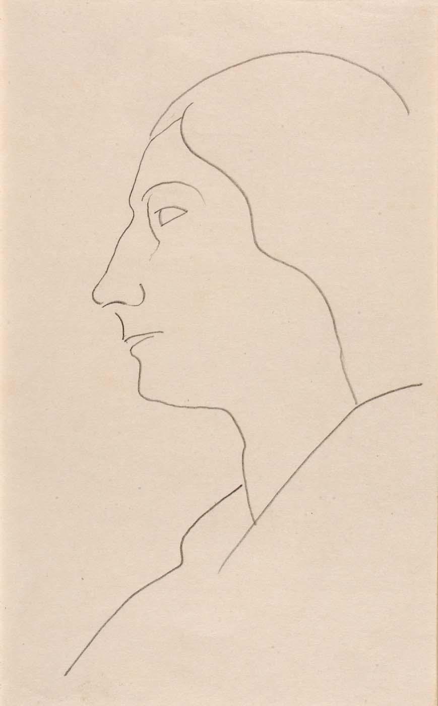 (untitled Woman's Head In Profile) — Marguerite Zorach