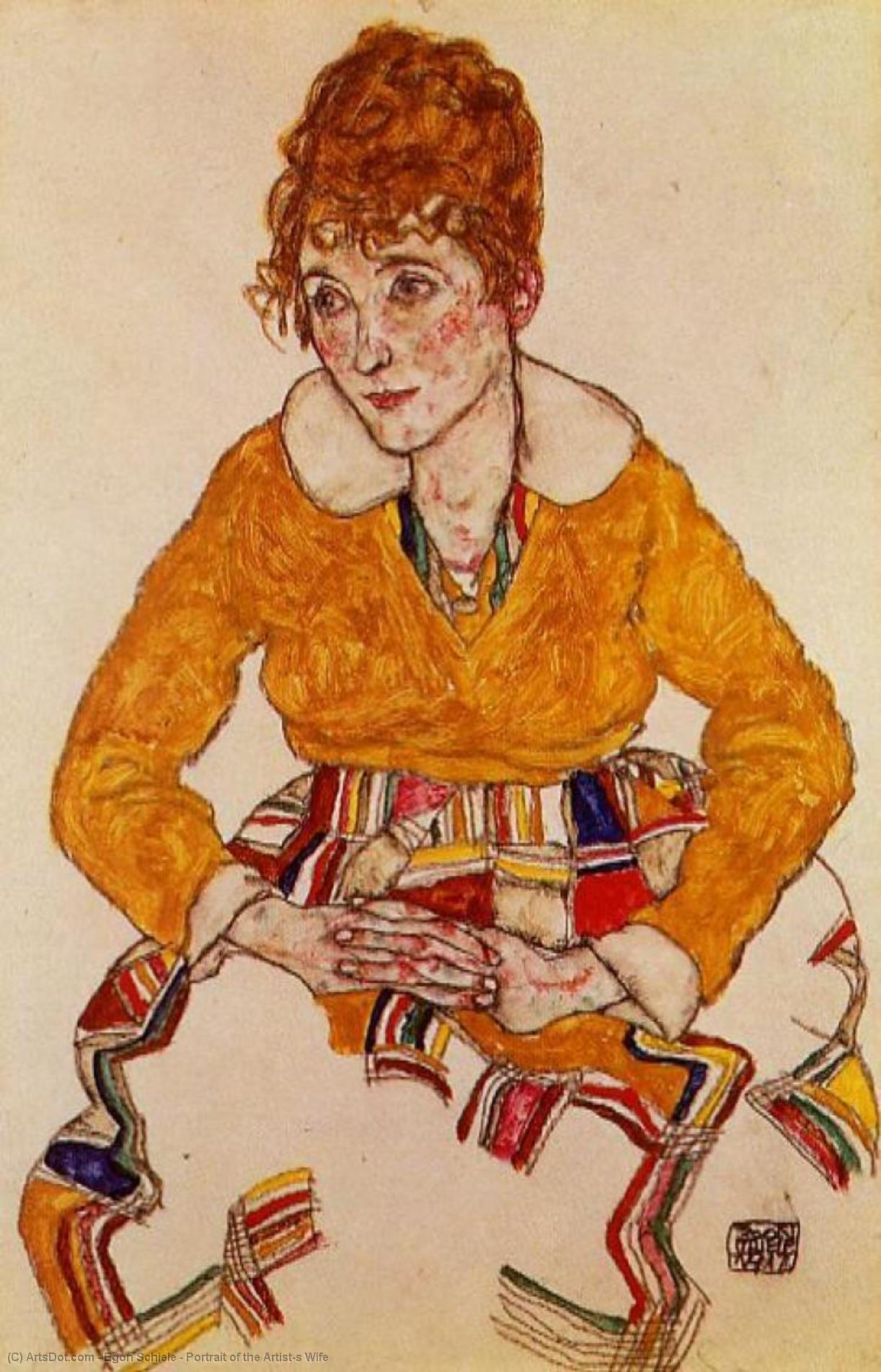 Porträt Der Frau Des Künstlers — Egon Schiele