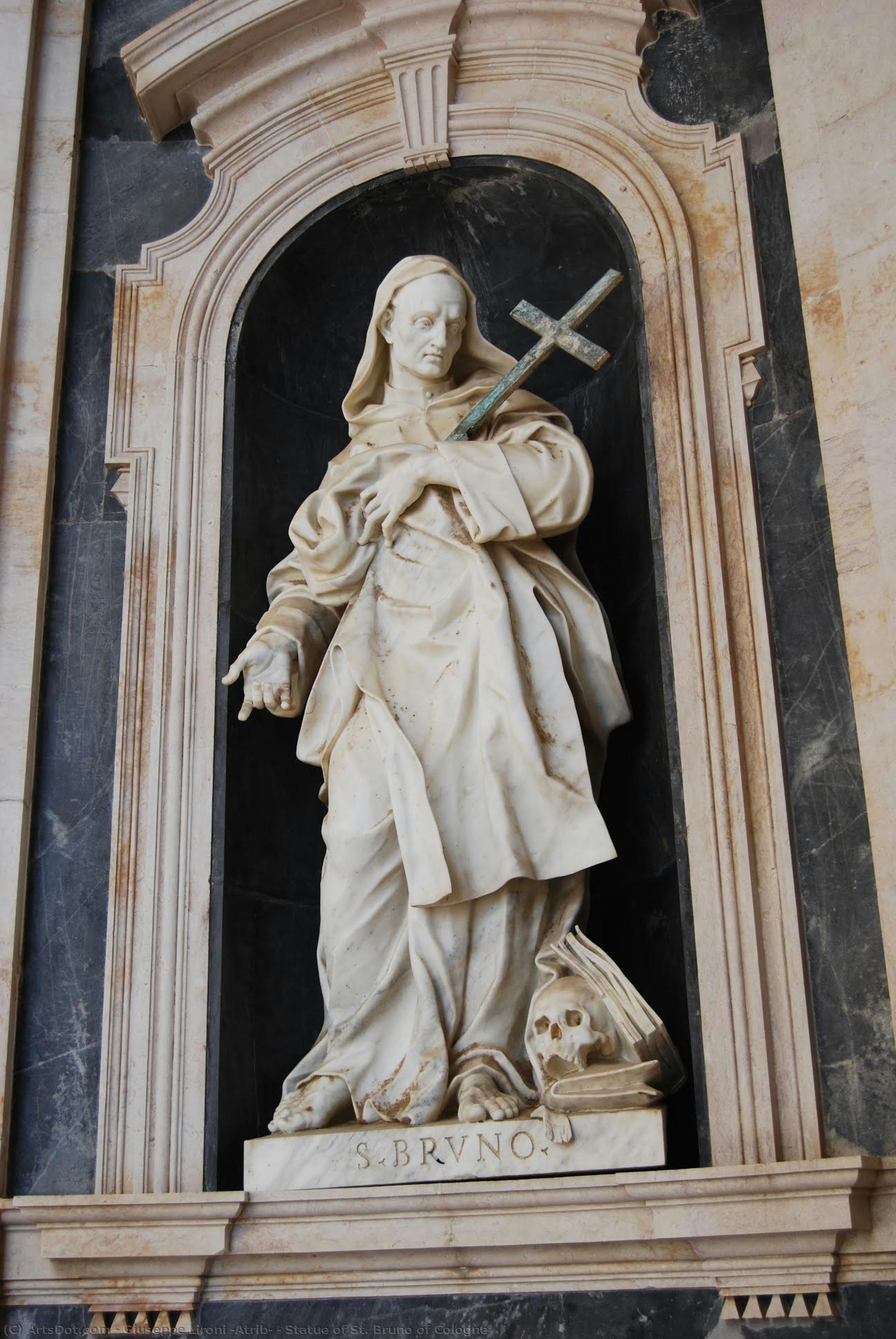 Statue Of St. Bruno Of Cologne — Giuseppe Lironi (atrib)