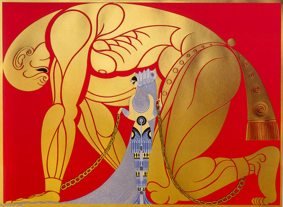 Samson And Delilah — Erté