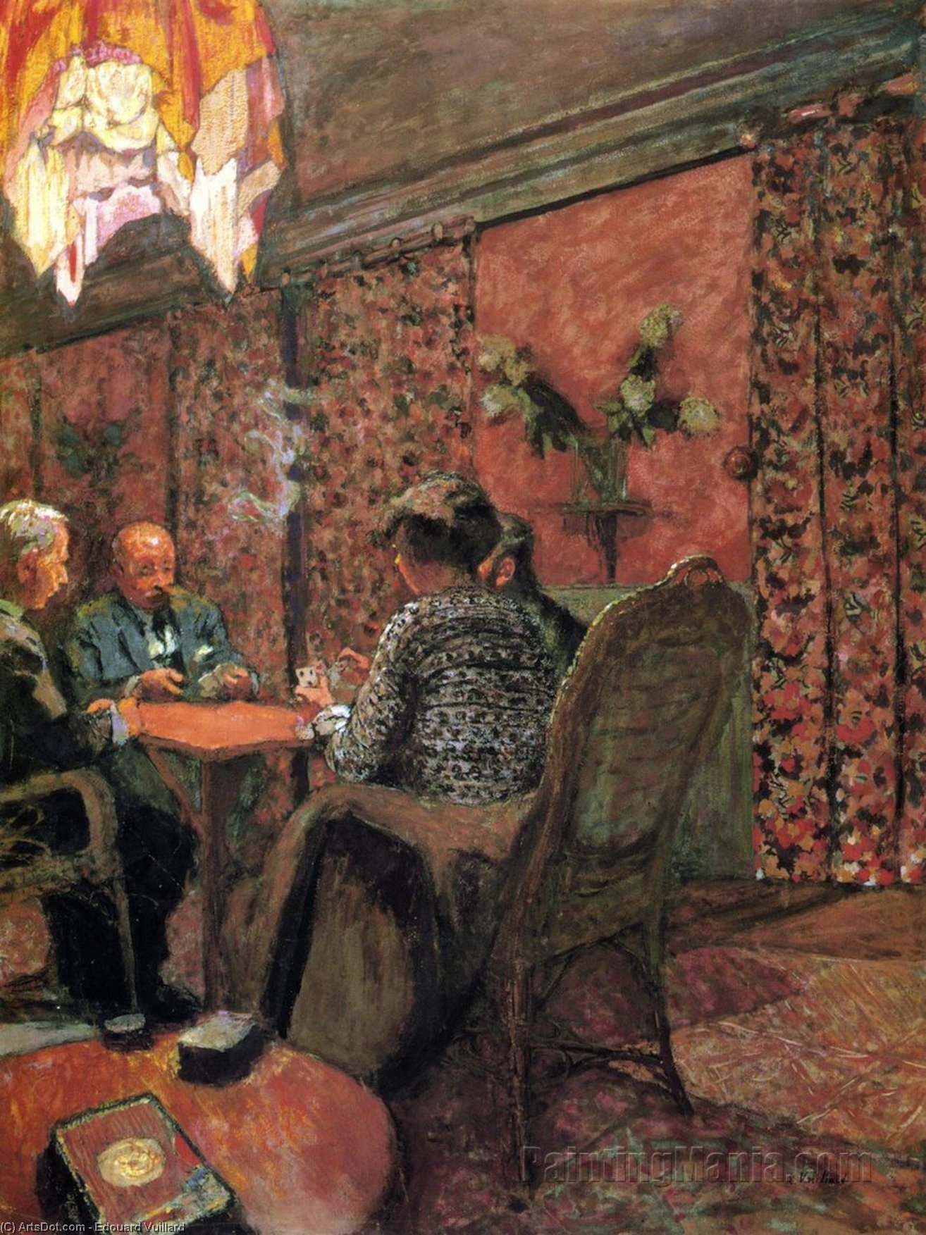 The Game Of Bridge - The Salon At The Clos Cêzanne — Jean-édouard Vuillard