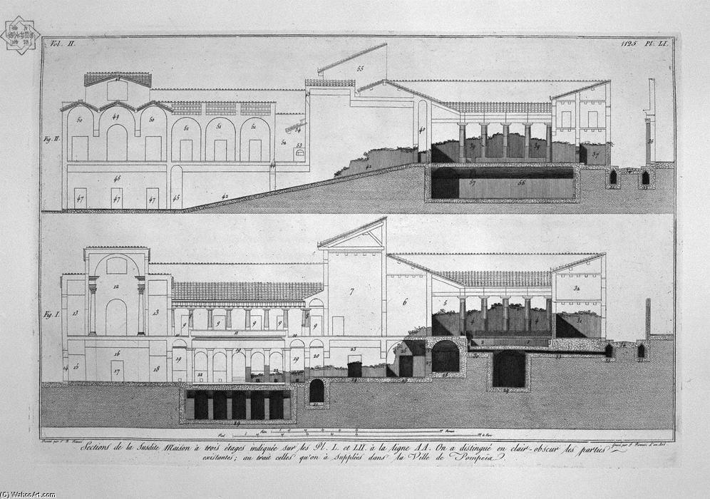 Second Floor Plan Of The Three-story House — Giovanni Battista Piranesi