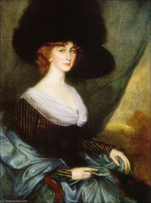 Retrato De La Duquesa De Dúrcal — Manuel Benedito Vives
