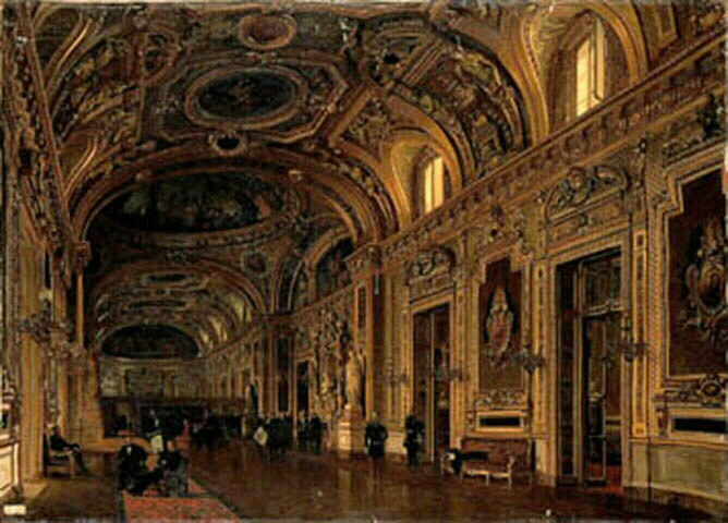 The Salle Des Pas Perdus In The Senate — Navlet Victor