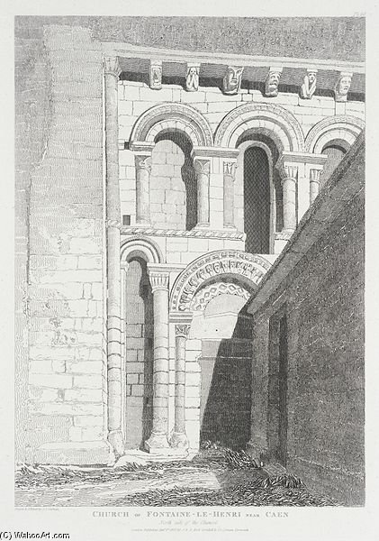 Church Of Fontaine-de-henri Near Caen — John Sell Cotman
