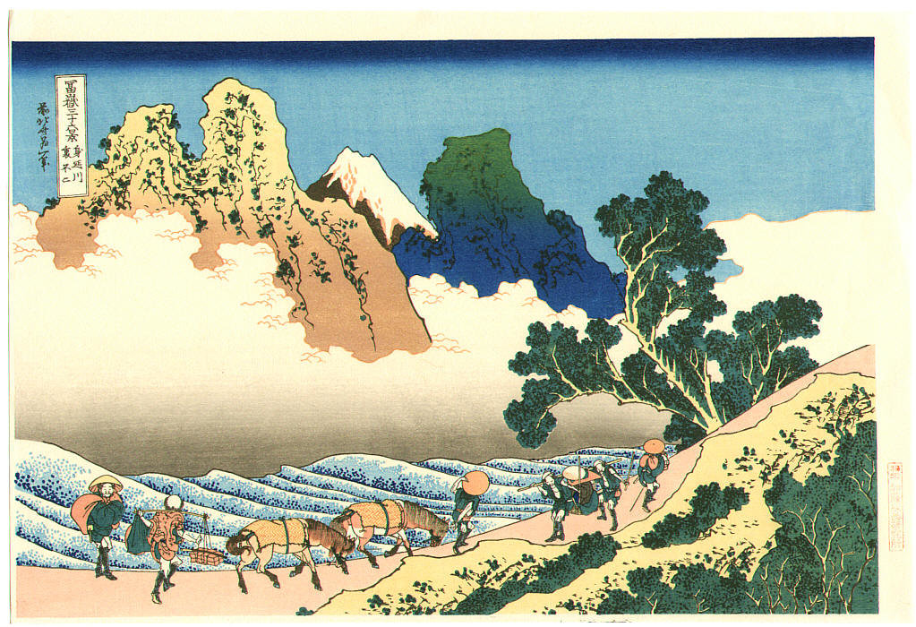 Minobu River - Fugaku Sanju-rokkei — Katsushika Hokusai