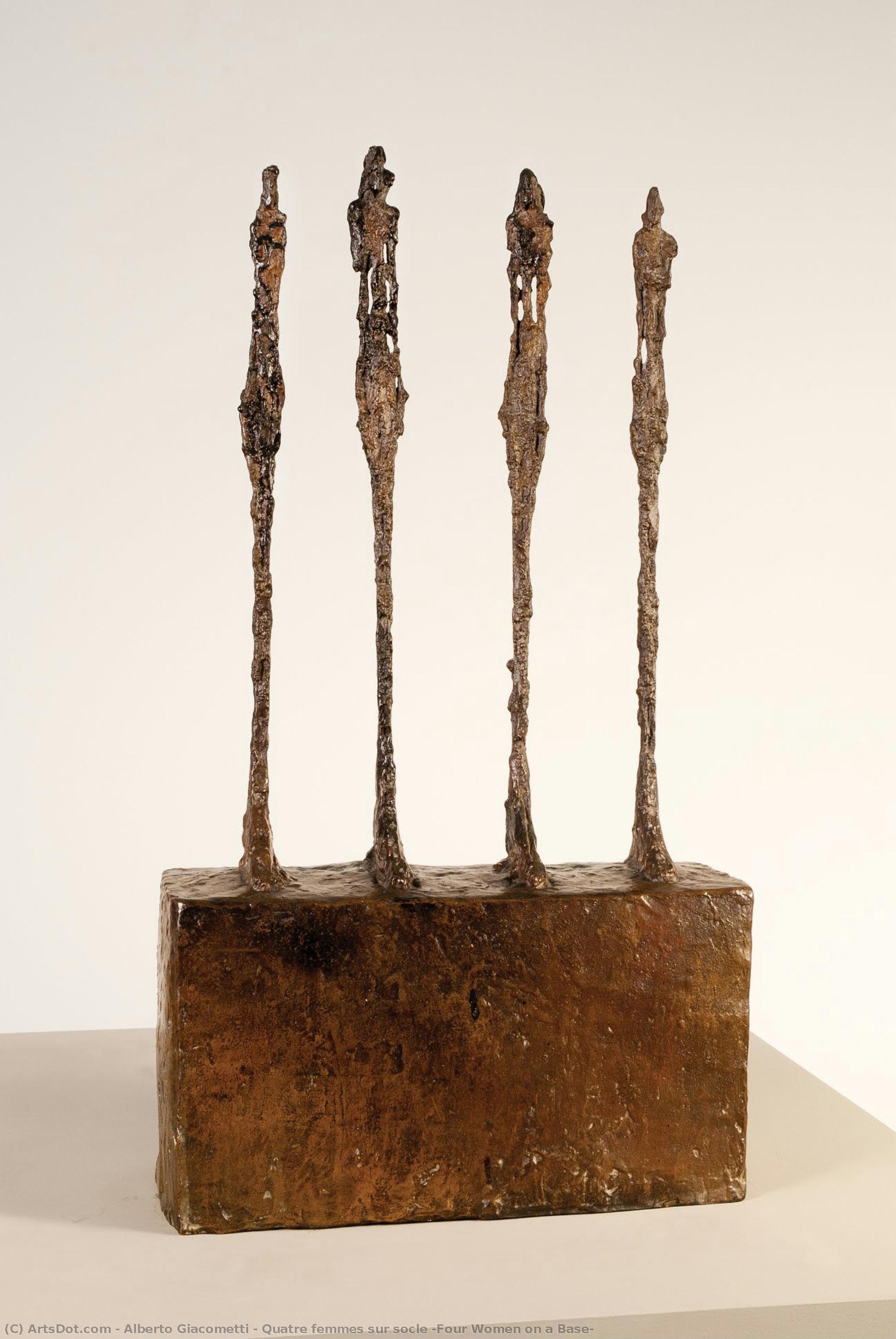 Quatre Femmes Sur Socle [four Women On A Base] — Alberto Đakometi