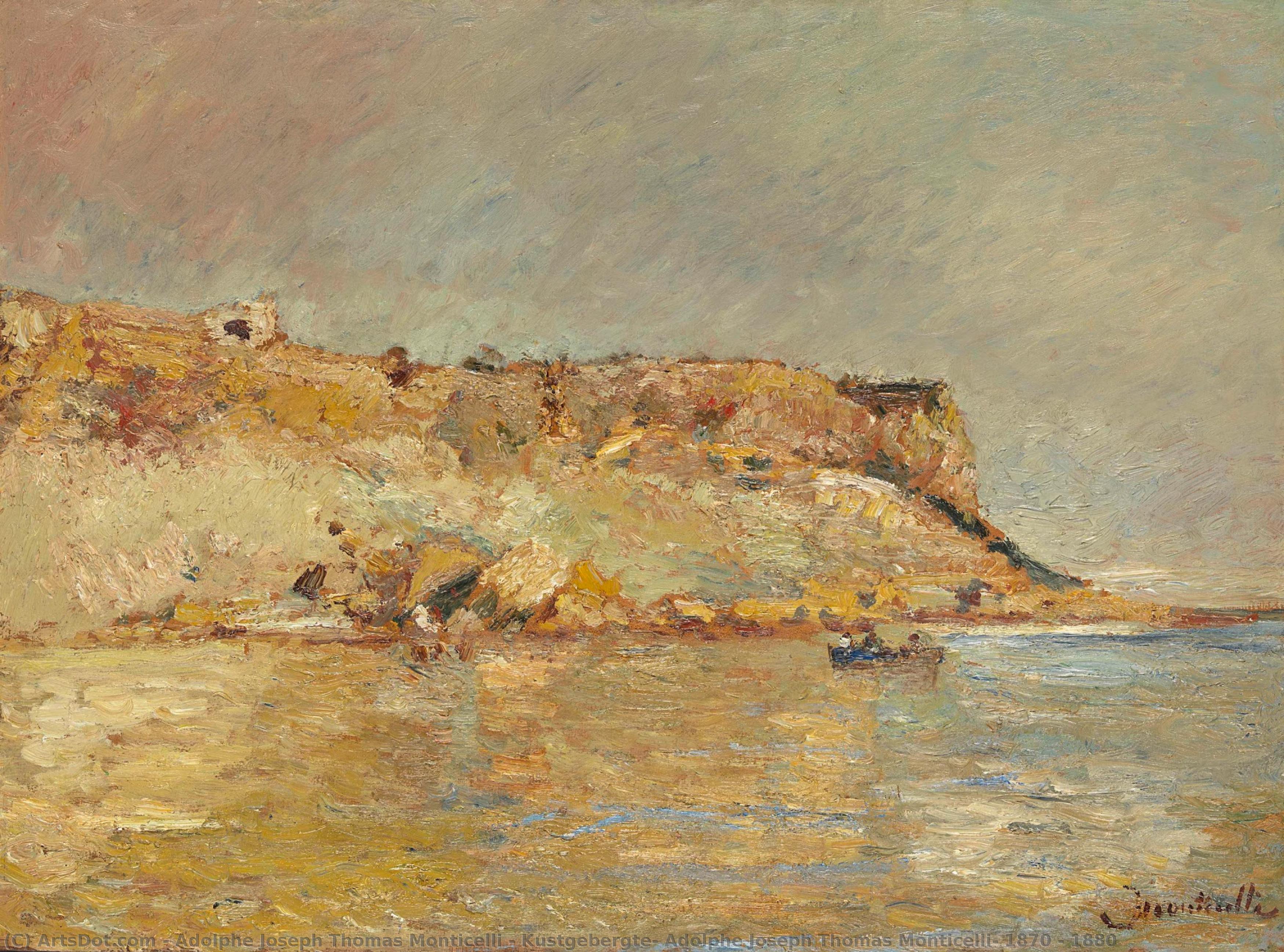 Kustgebergte, Adolphe Joseph Thomas Monticelli, 1870 - 1880 — Adolphe Joseph Thomas Monticelli