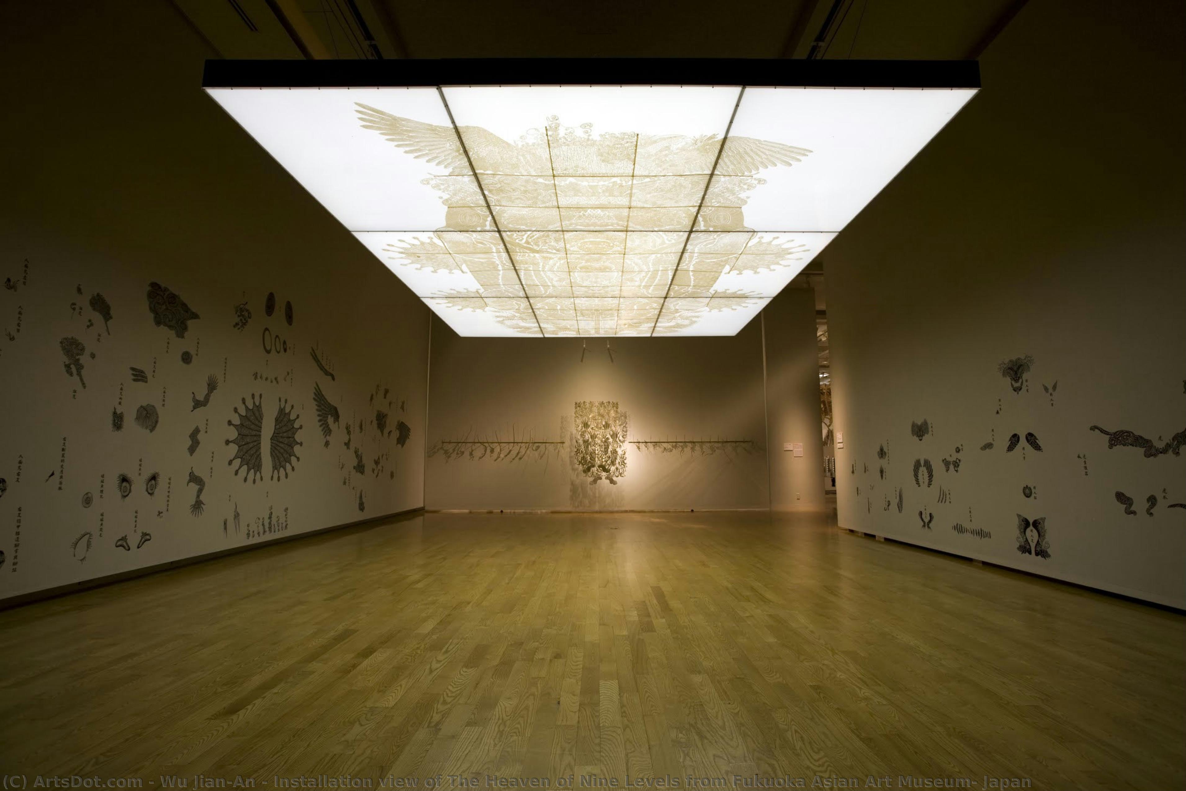 Installation View Of The Heaven Of Nine Levels From Fukuoka Asian Art Museum, Japan — Wu Jian’an