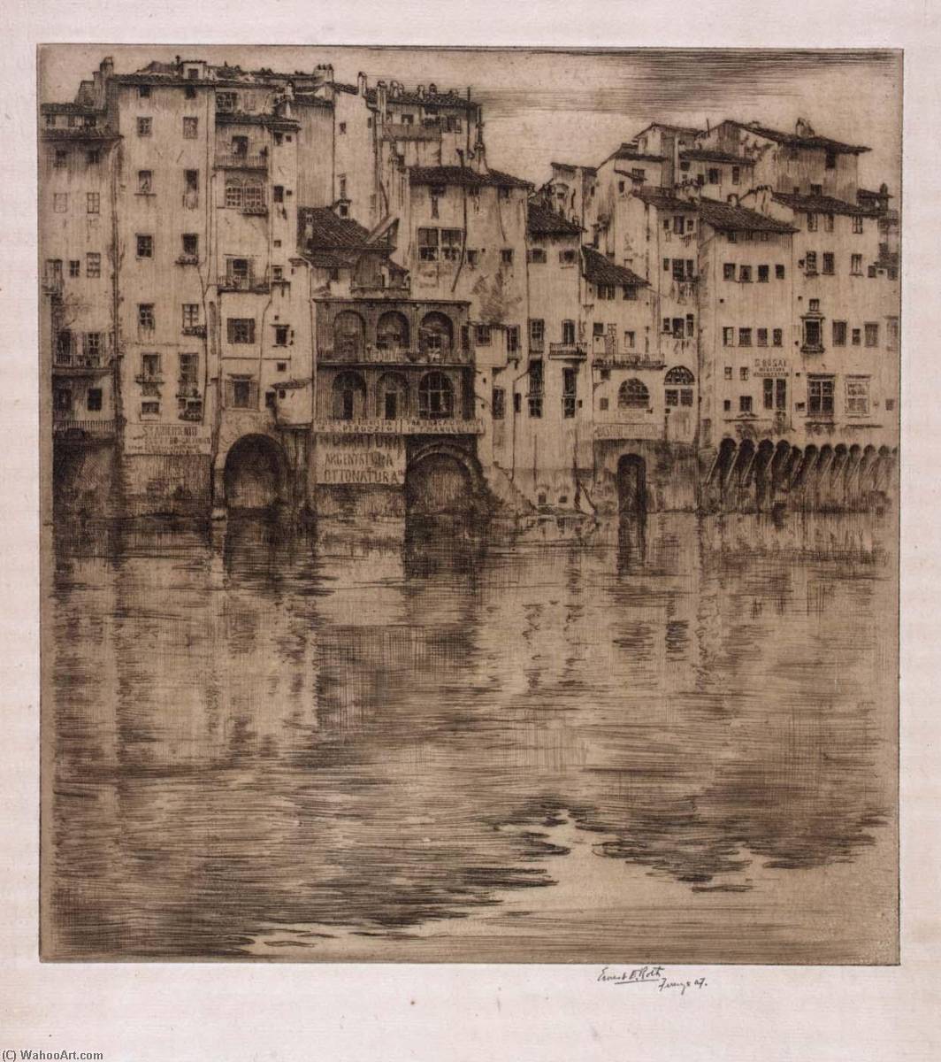 On The Arno Florence — Ernest D Roth