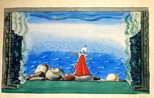 A Buccaneer On The Seashore. Stage Set. — Jury Annenkov