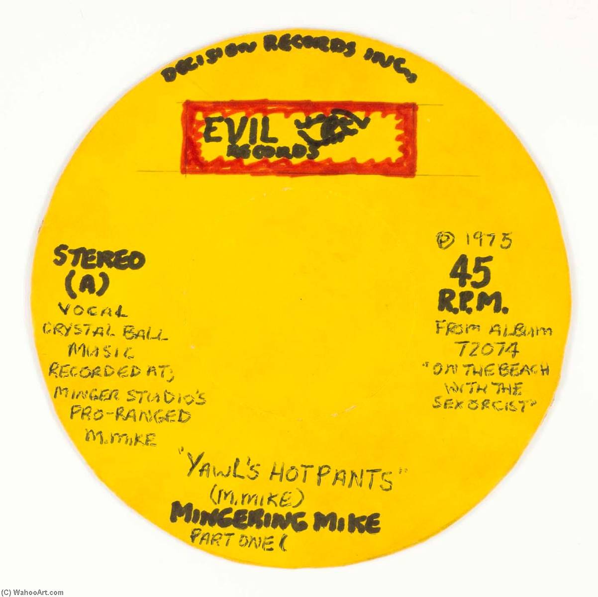 Evil (eye) Records Yawl's Hot Pants Part One — Mingering Mike