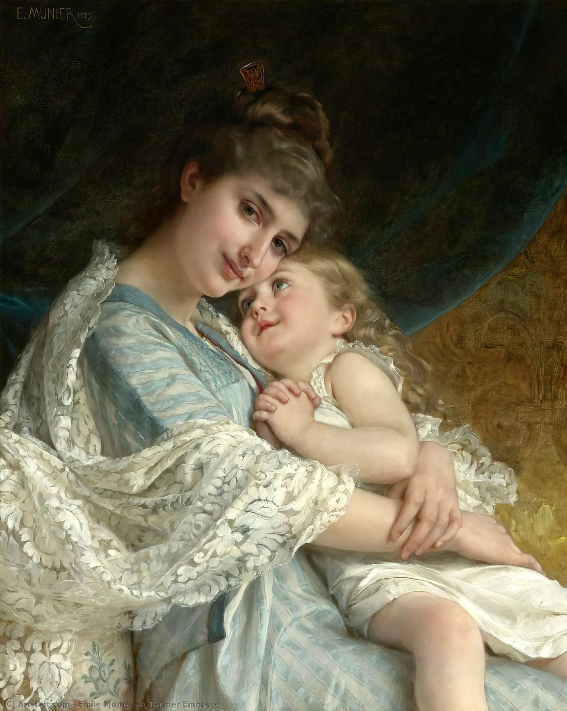A Tender Embrace — Émile Munier