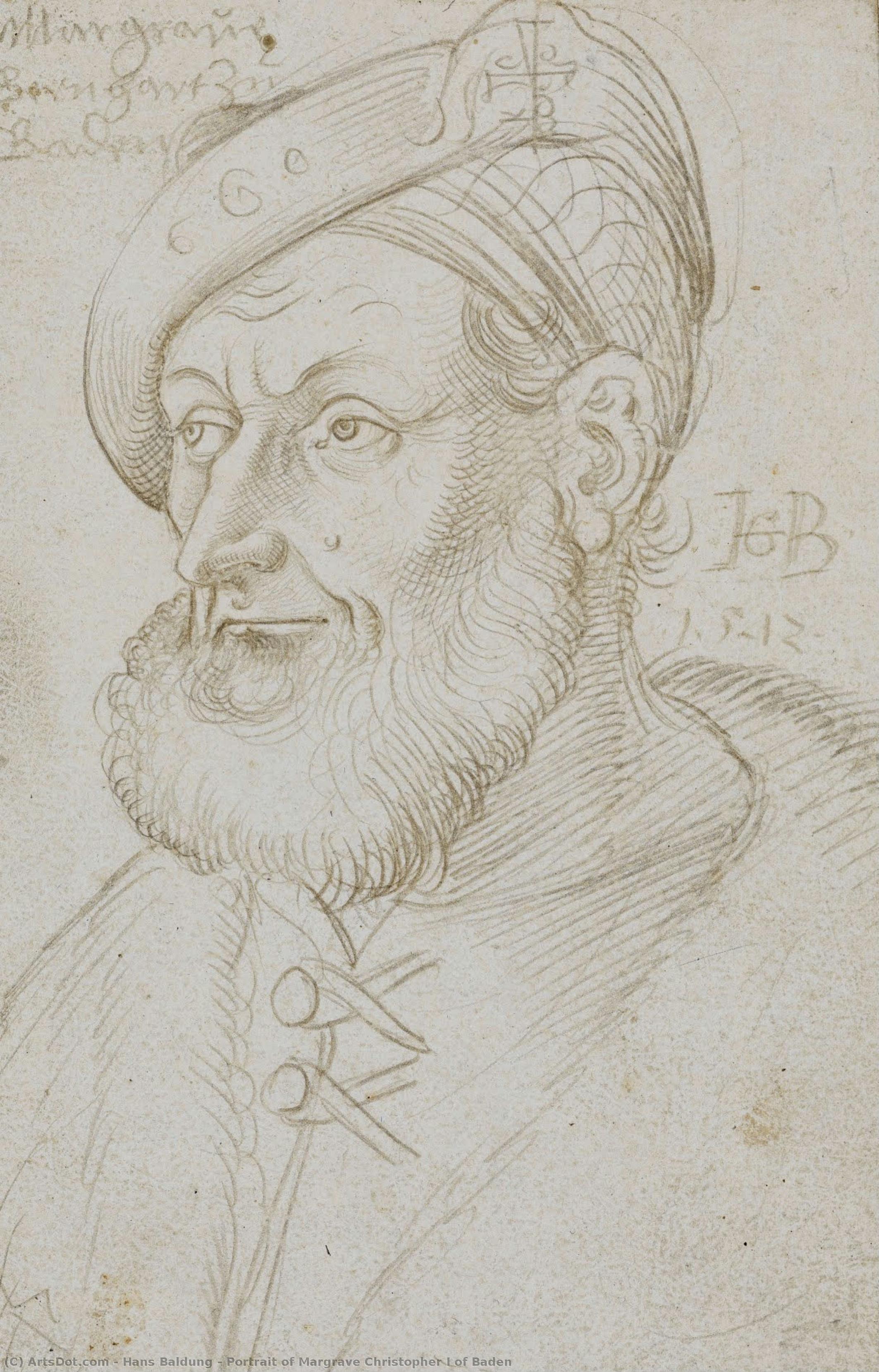 Portrait Of Margrave Christopher I Of Baden — ハンス・バルドゥング