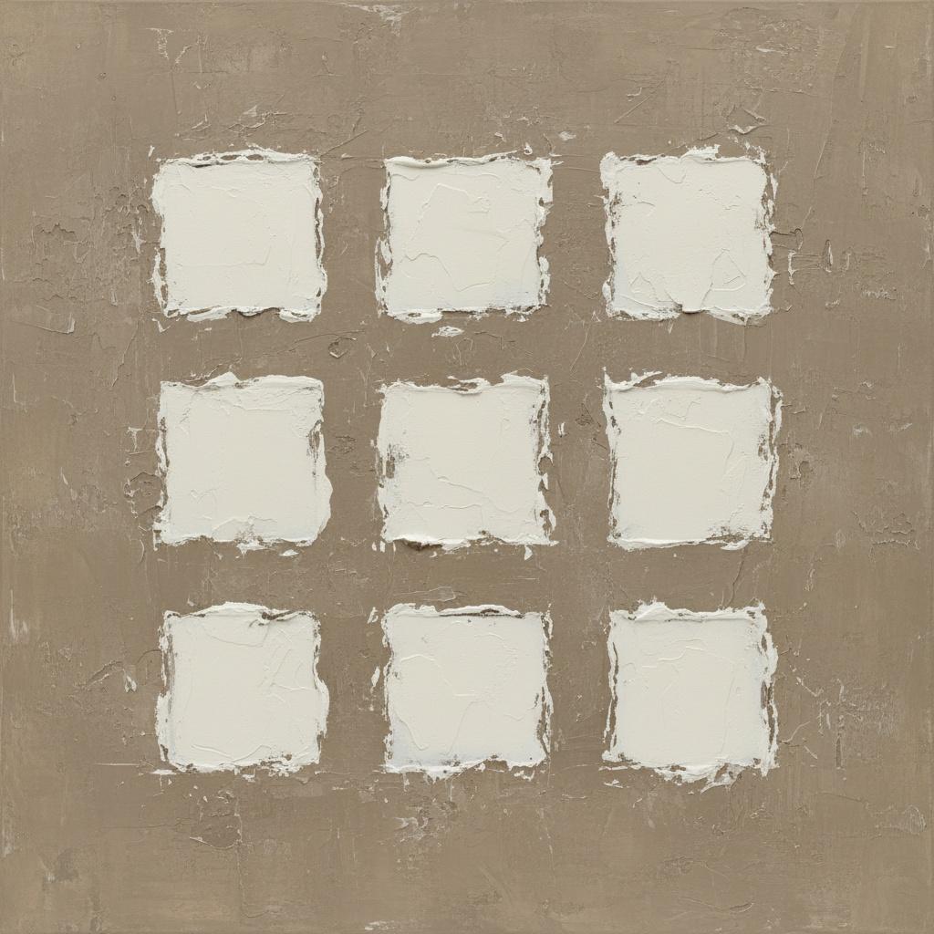 Monolithic Fragments In Taupe: A Meditative Study Of Organic Geometric Order — David Moreau