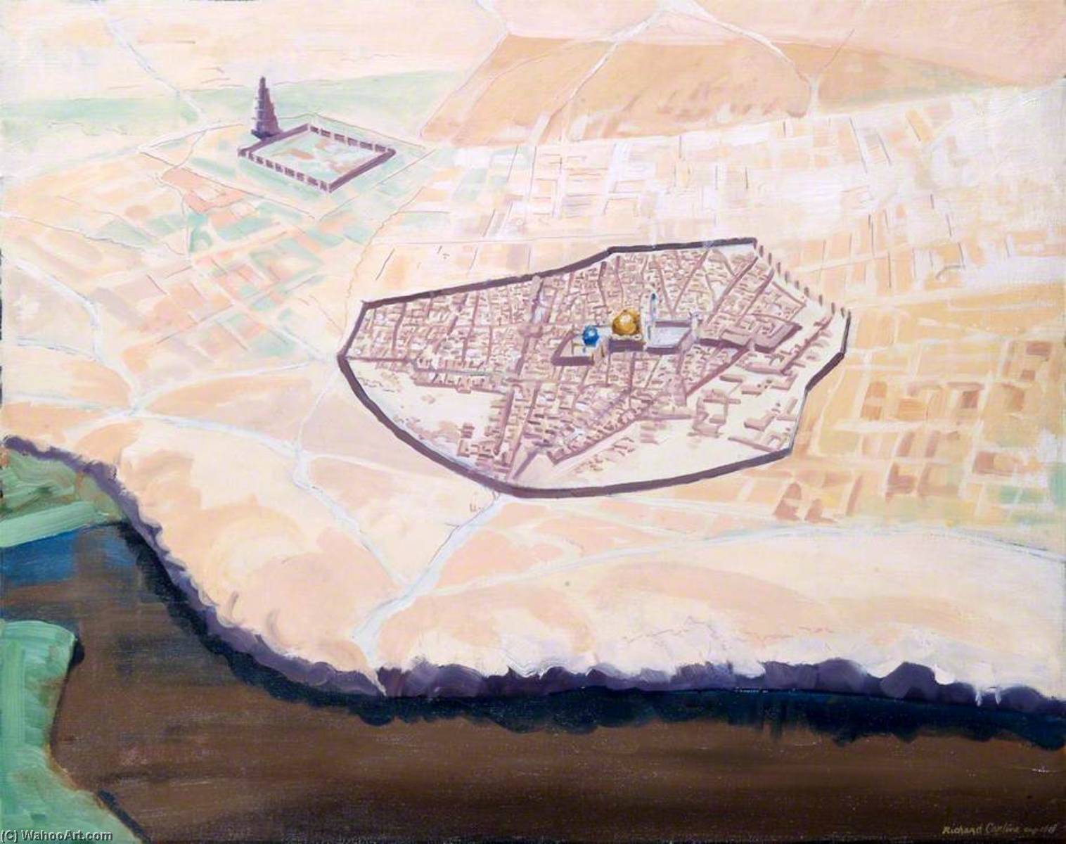 The City Of Samarrah And The Desert With River Tigris — Richard Carline