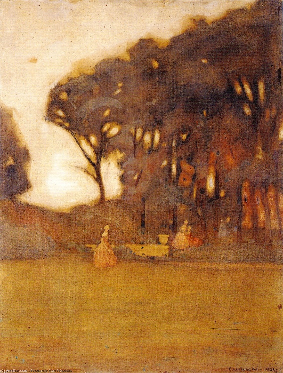 Landscape, Le Pouldu, Brittany — Frederick Carl Frieseke