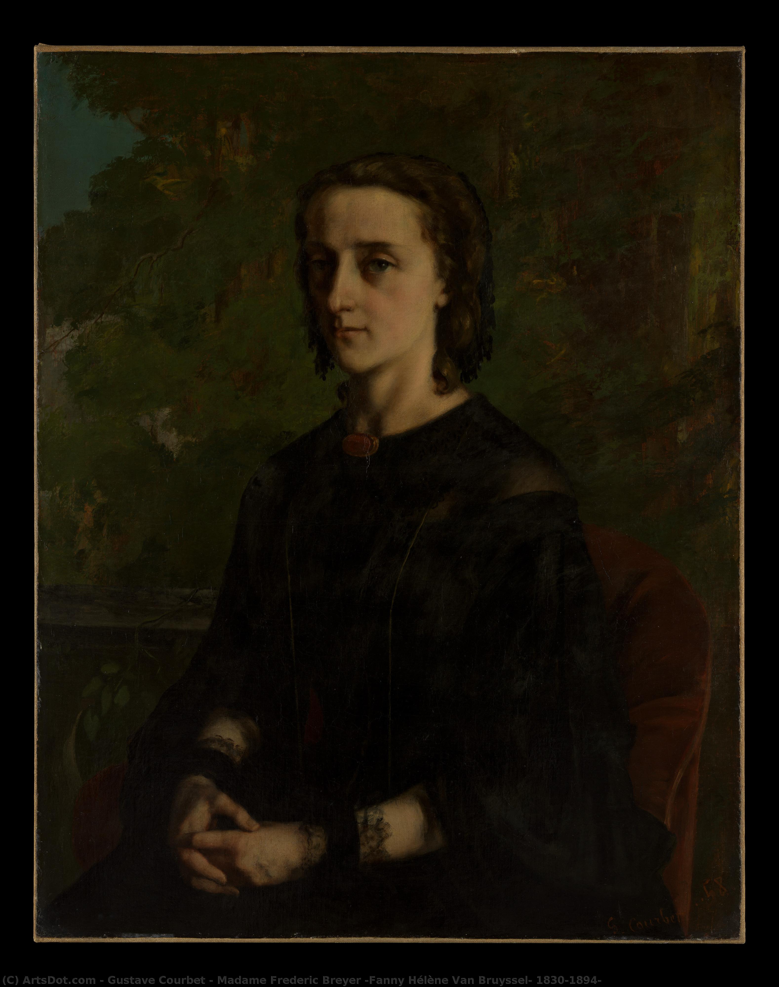 Madame Frederic Breyer (fanny Hélène Van Bruyssel, 1830–1894) — Gustave Courbet