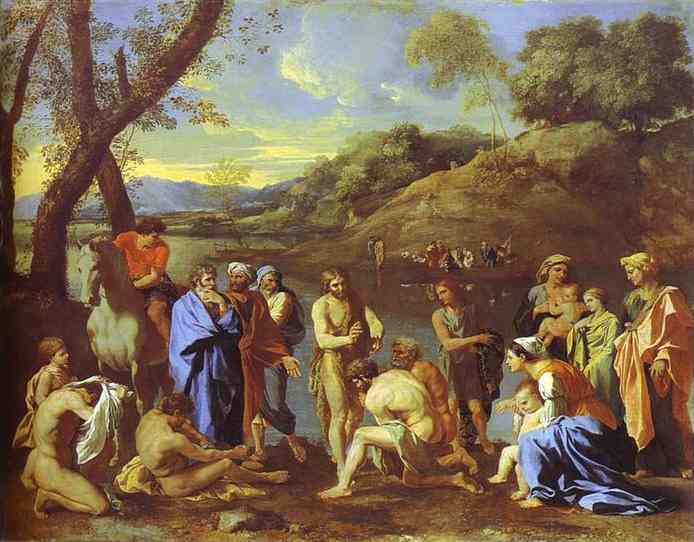 St. John Baptizing — Николай Пуссен