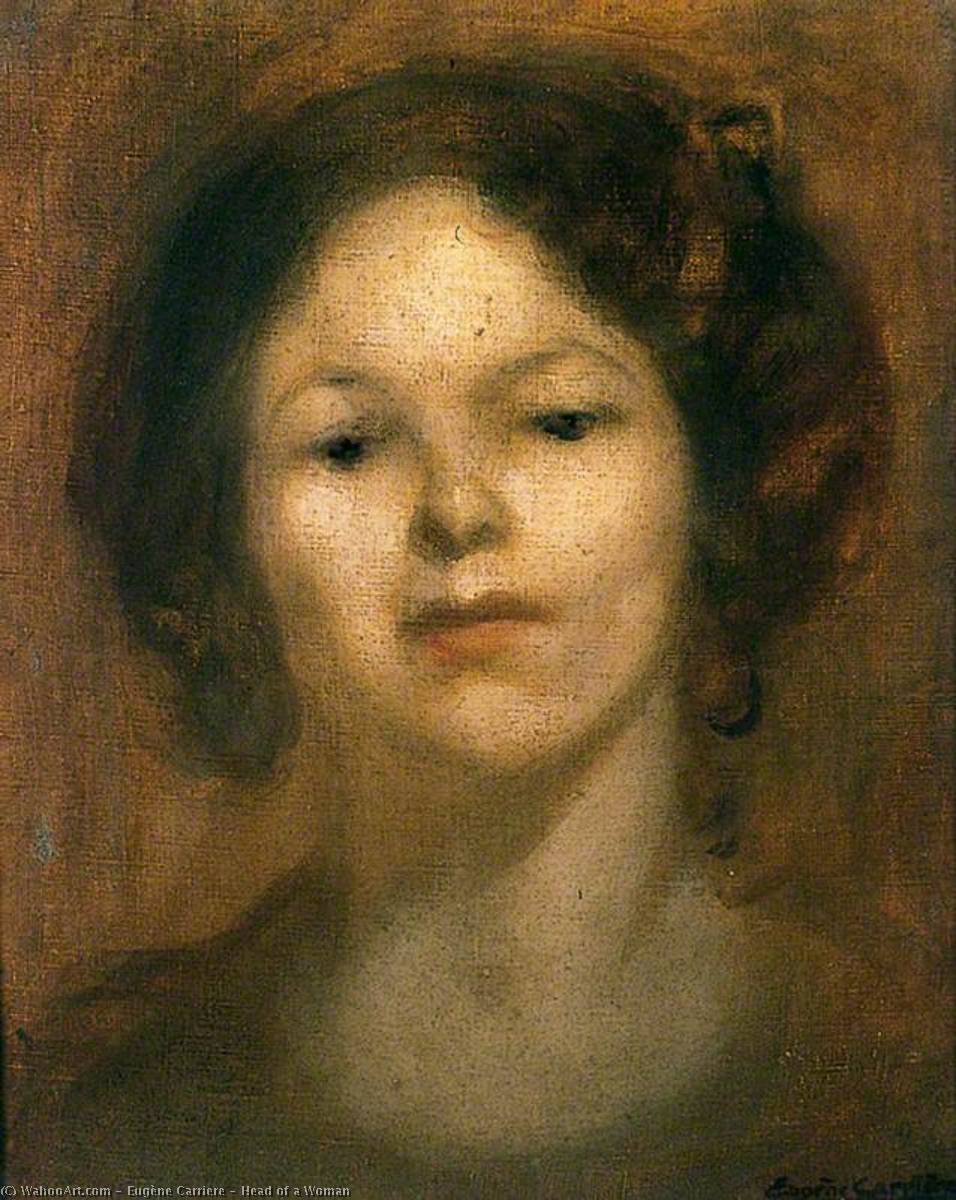Head Of A Woman — Eugène Anatole Carrière