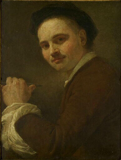 Portrait Du Sculpteur Attiret — Laurent Pecheux