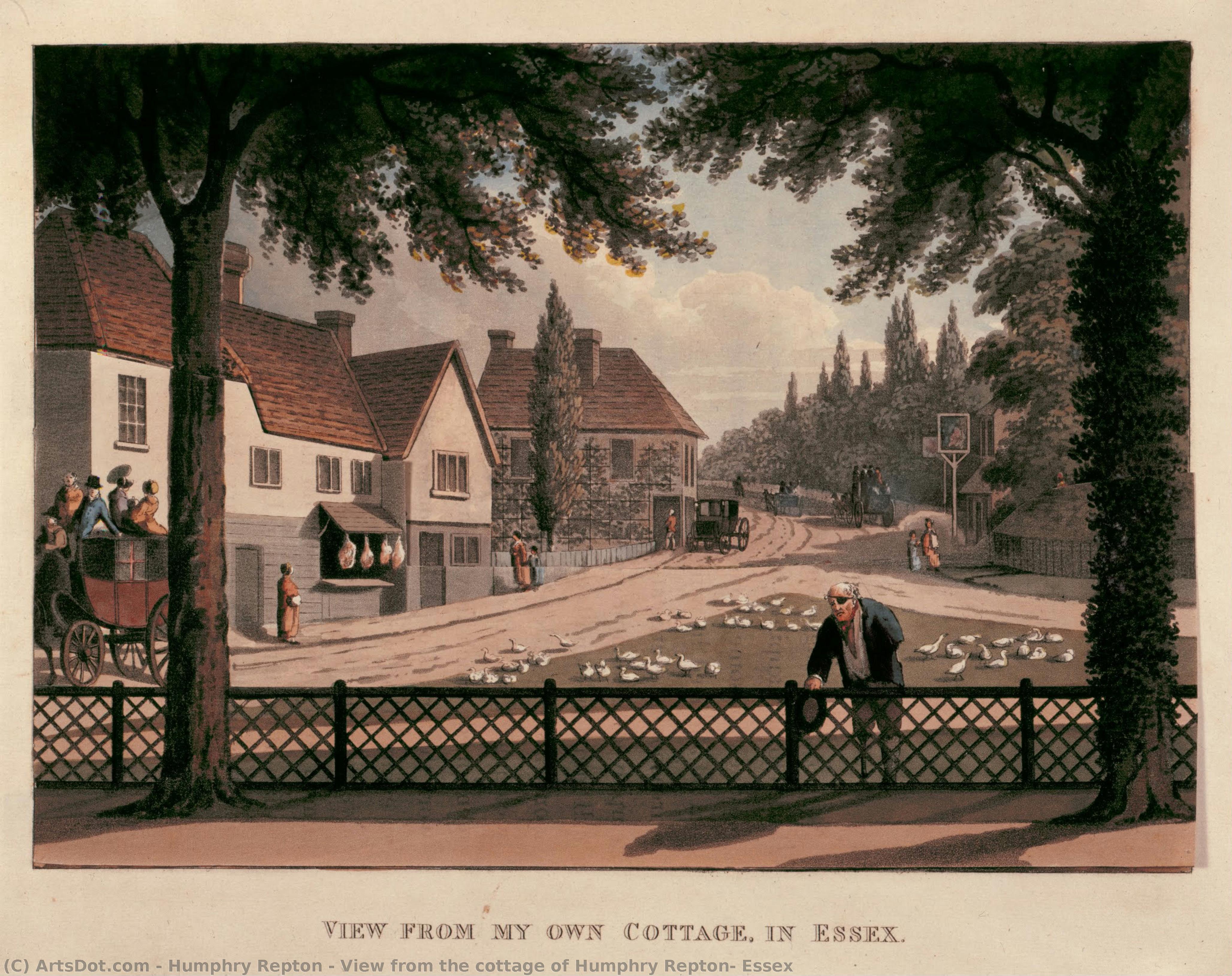 View From The Cottage Of Humphry Repton, Essex — Humphry Repton
