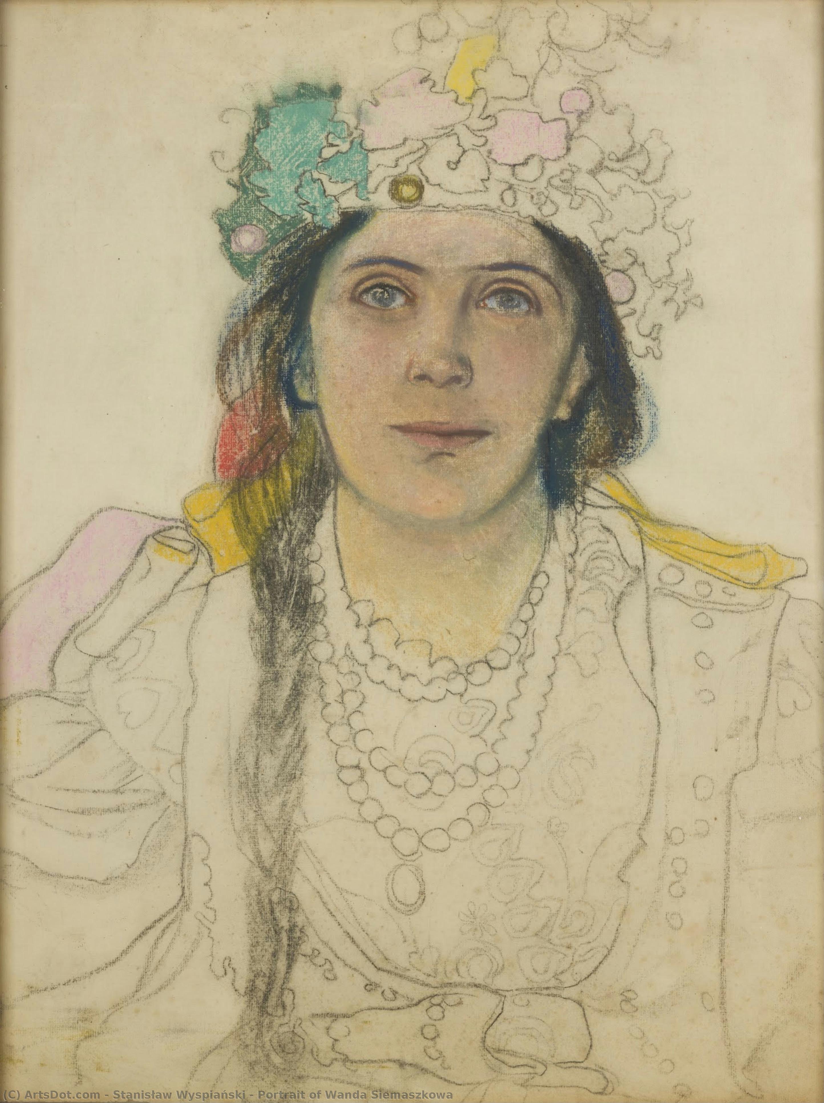 Portrait Of Wanda Siemaszkowa — Stanislaw Wyspianski